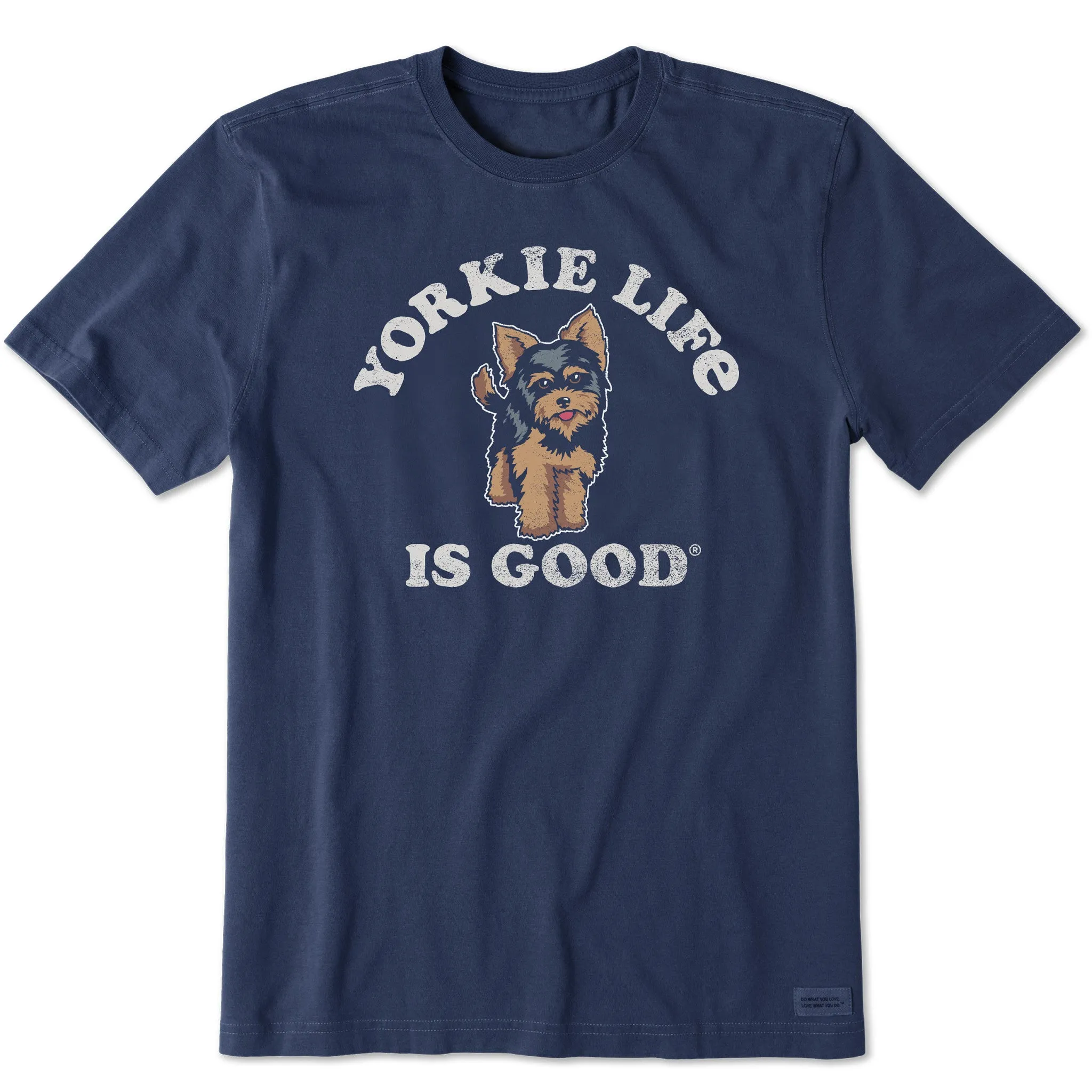 Men's Yorkie is Good Short Sleeve Crusher Tee Life is Good