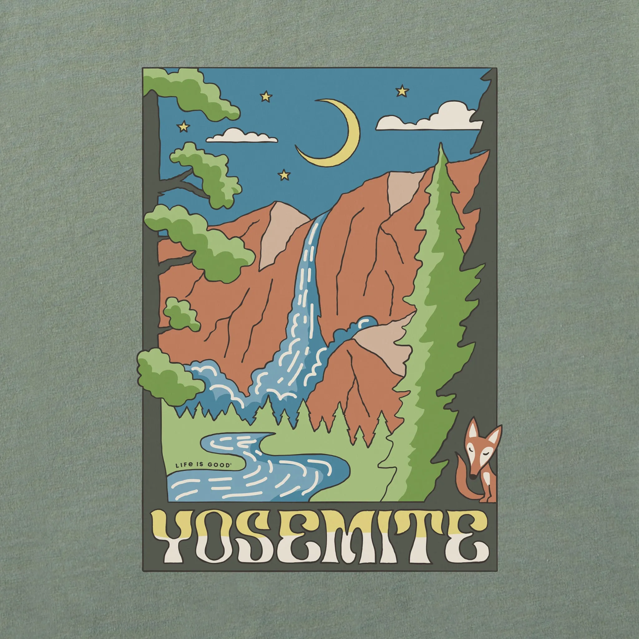 Men's Yosemite Falls Short Sleeve Tee Life is Good
