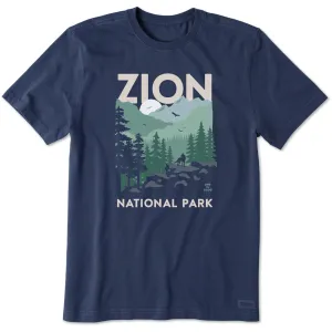 Men's Zion Wolf Short Sleeve Crusher Tee Life is Good