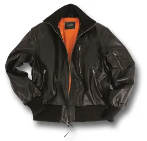MIL-TEC GERMAN LEATHER FLYING JACKET Silvermans