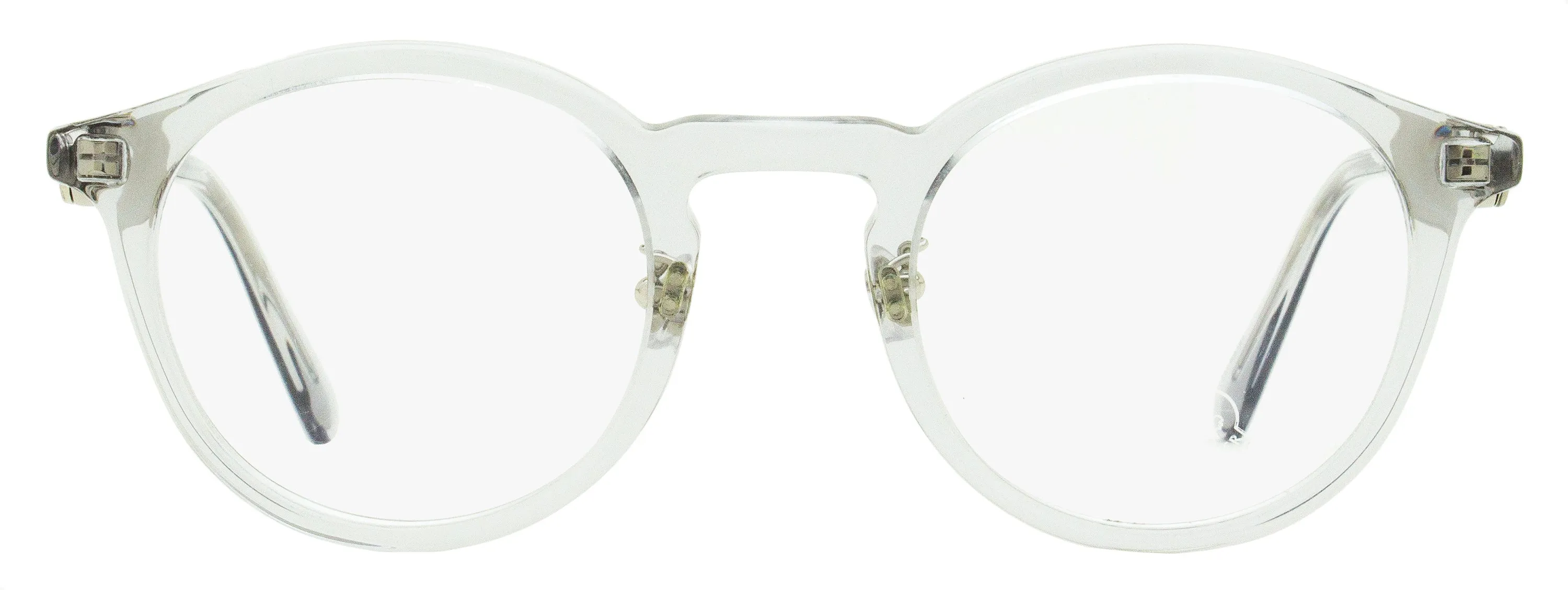Moncler Men's Round Eyeglasses ML5175H 020 Transparent Gray 49mm
