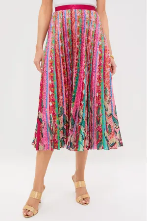 Mosaic Stripe Placement Kim Skirt