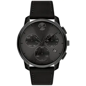 Movado Men's Bold Thin Black Dial Watch