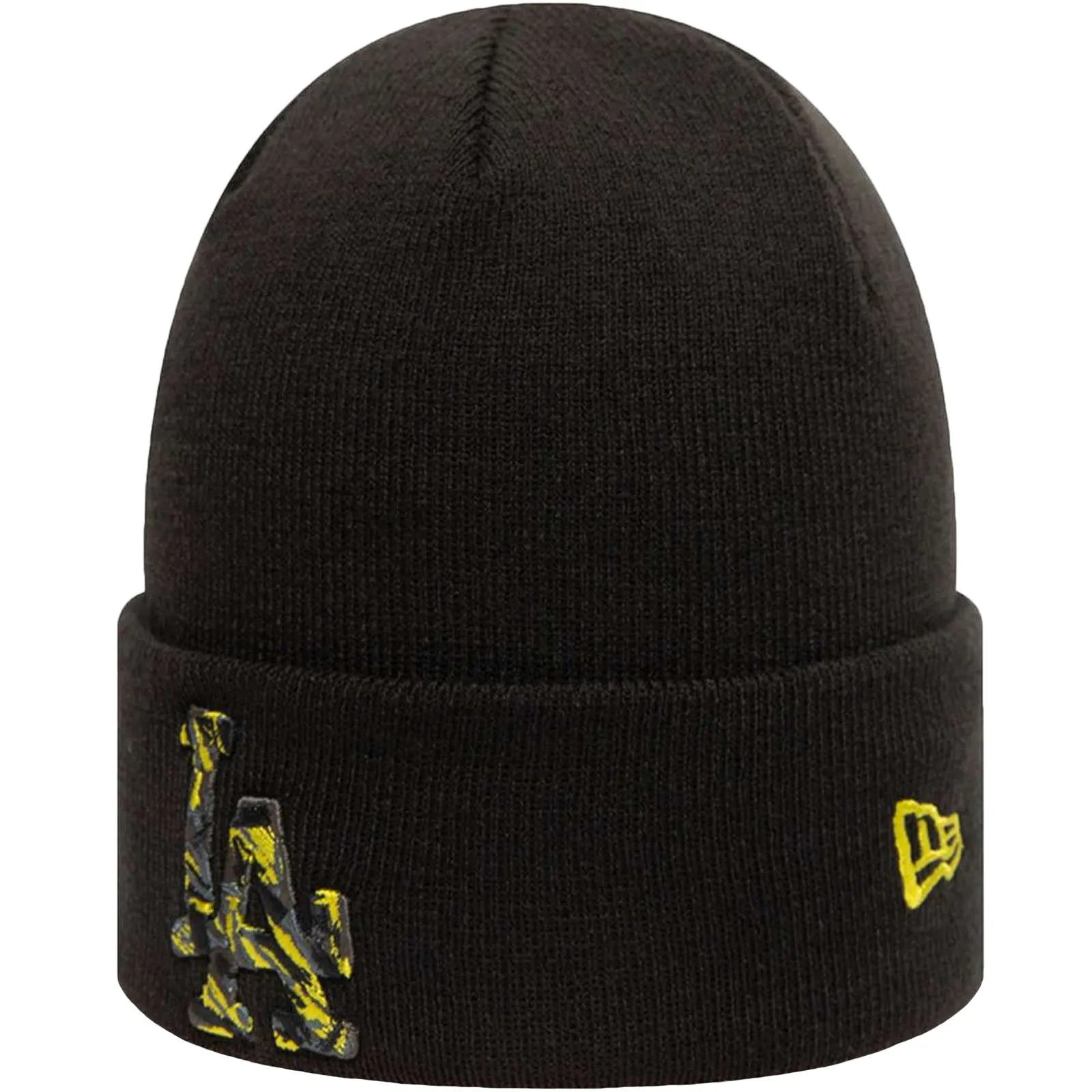 New Era Unisex LA Dodgers Camo Beanie - Black