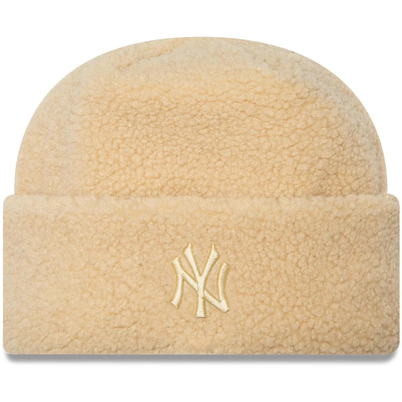 New Era Womens KNITS New York Yankees Beanie - Light Beige