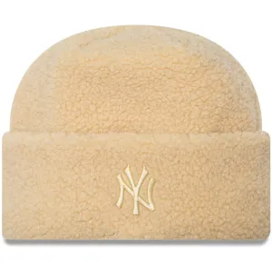 New Era Womens KNITS New York Yankees Beanie - Light Beige