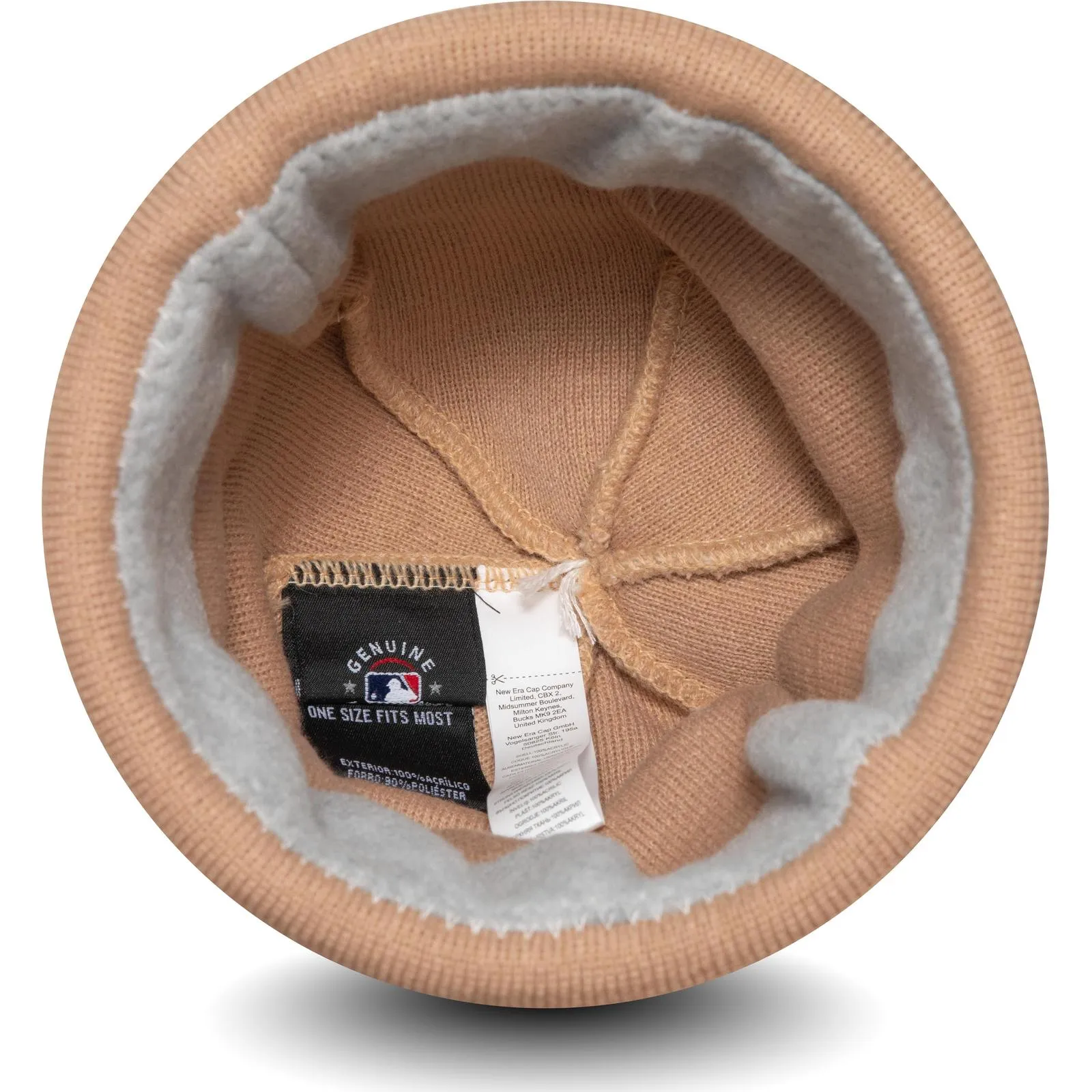 New Era Womens Knits New York Yankees NFL Bobble Hat - Beige
