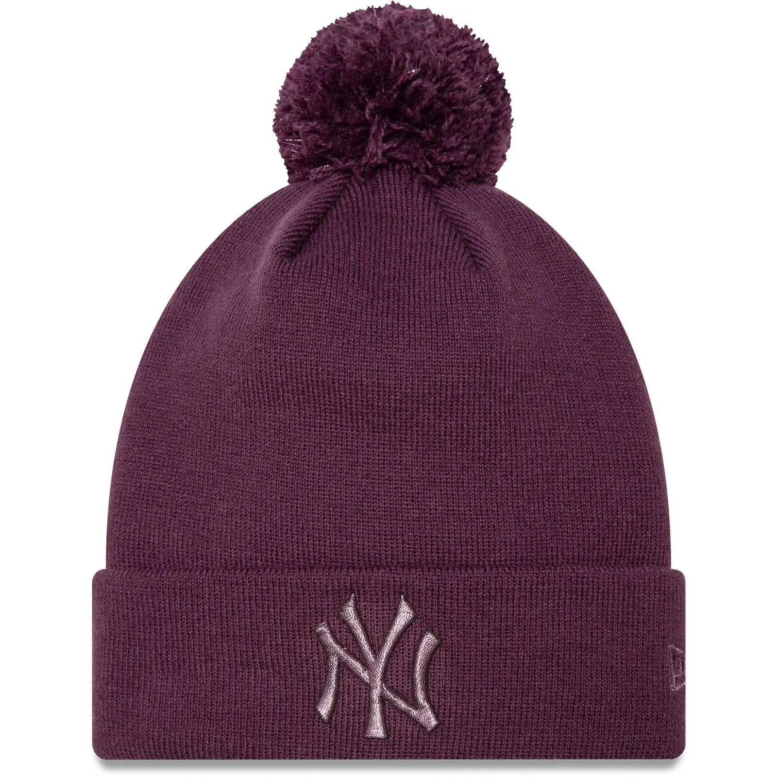 New Era Womens Knits New York Yankees NFL Bobble Hat - Dark Purple