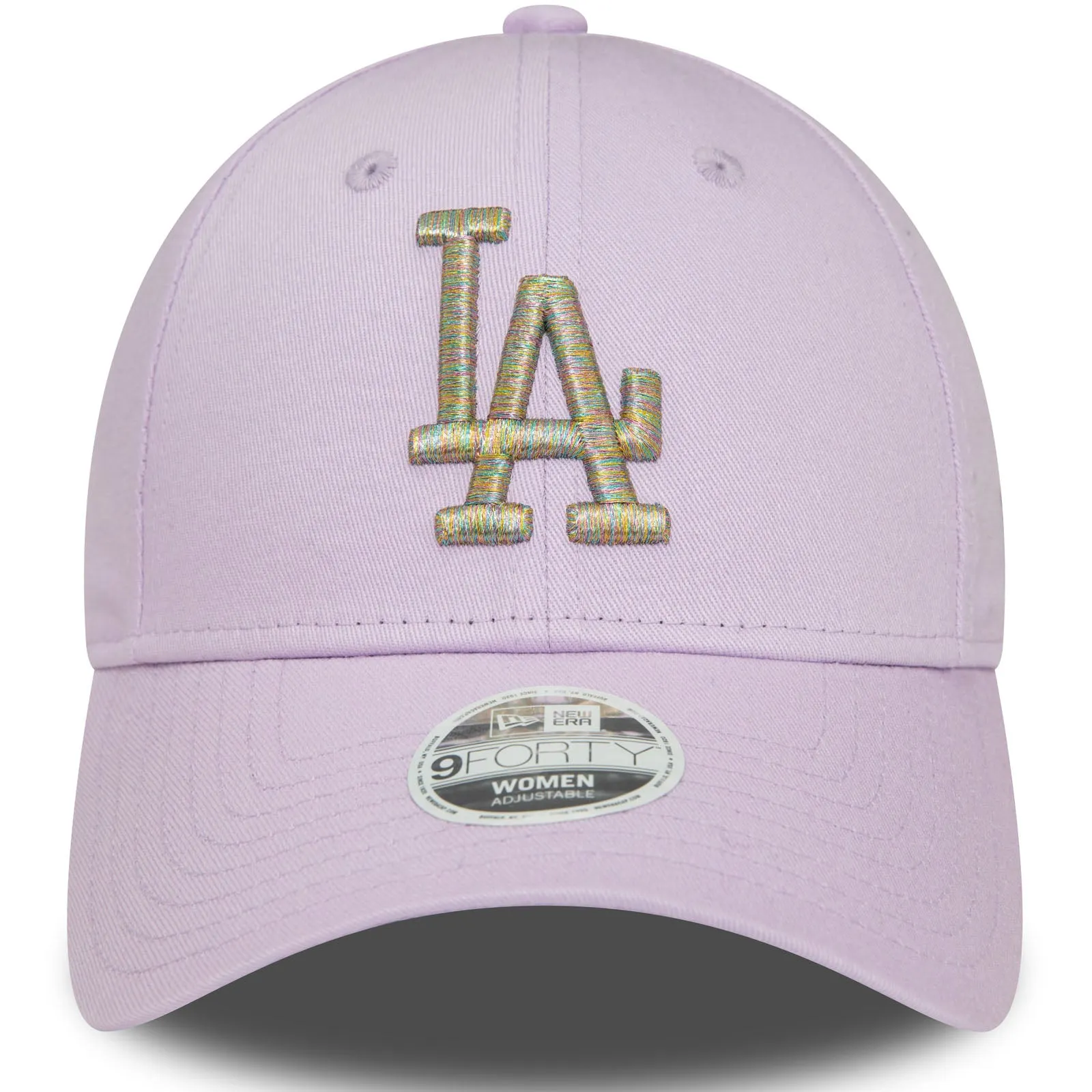 New Era Womens LA Dodgers Metallic Logo 9FORTY Baseball Cap - Purple