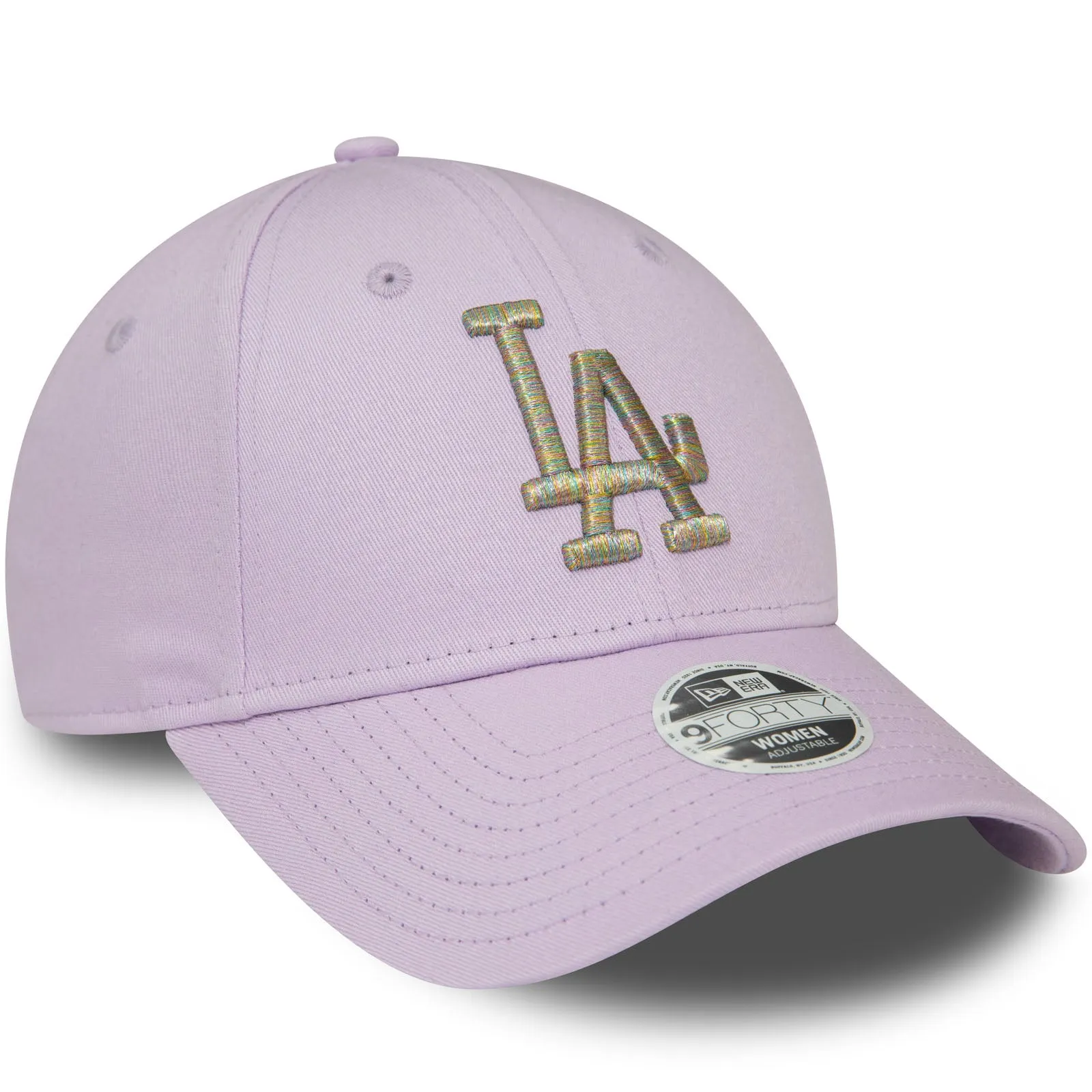 New Era Womens LA Dodgers Metallic Logo 9FORTY Baseball Cap - Purple