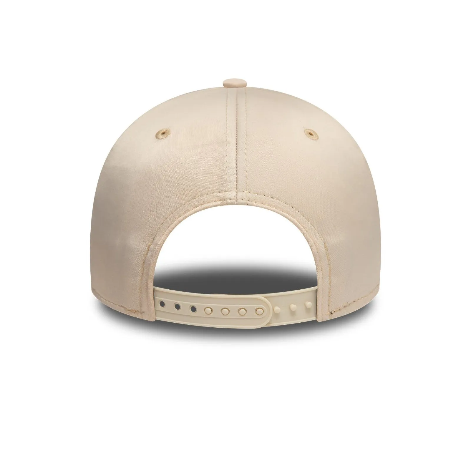 New Era Womens Los Angeles Dodgers 9FORTY Satin Baseball Cap - Light Beige - OSFM