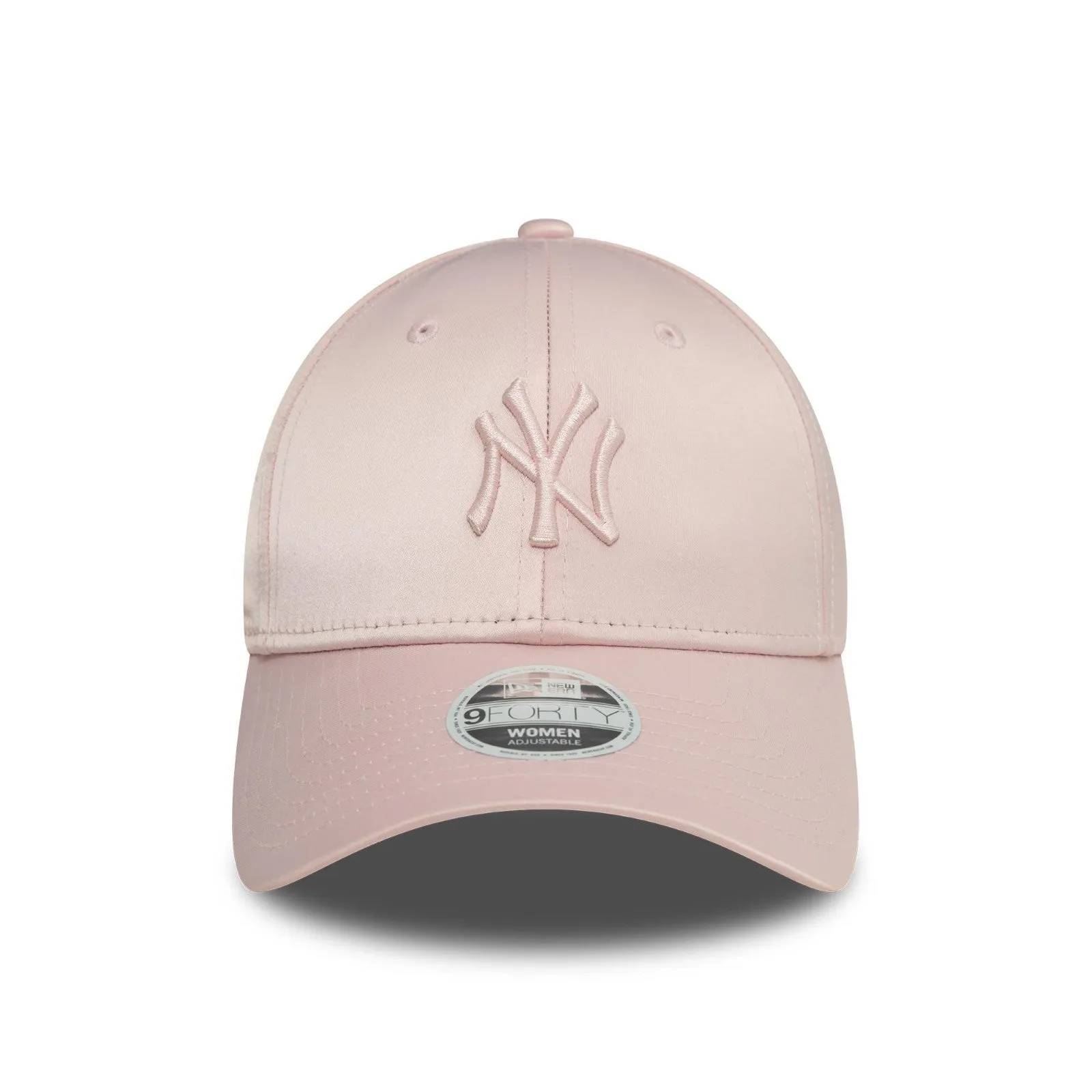 New Era Womens New York Yankees 9FORTY Satin Baseball Cap - Dark Pink - OSFM