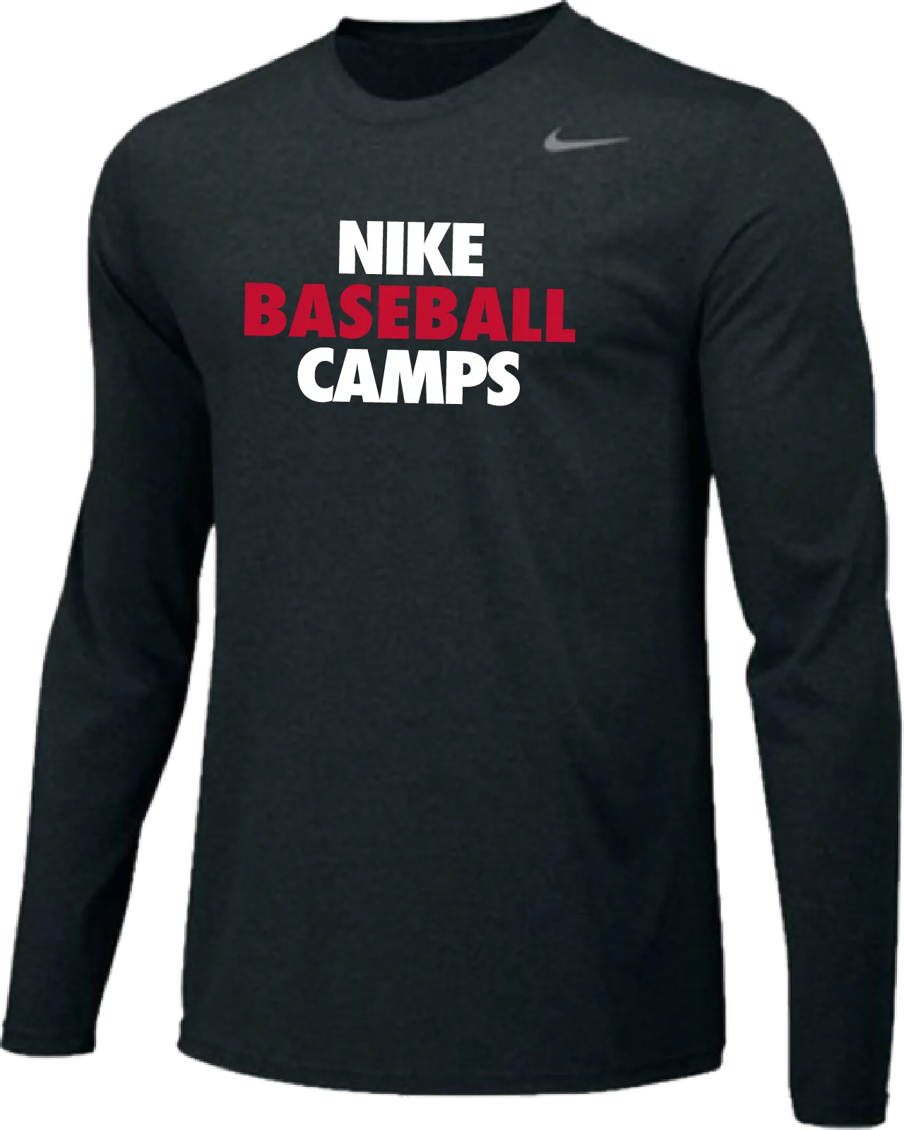 Nike Baseball Camps Long Sleeve Dri-Fit Tee - Black