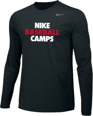 Nike Baseball Camps Long Sleeve Dri-Fit Tee - Black