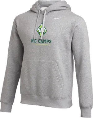 Nike KE Camps Club Fleece Pullover Hoodie  - Heather Grey