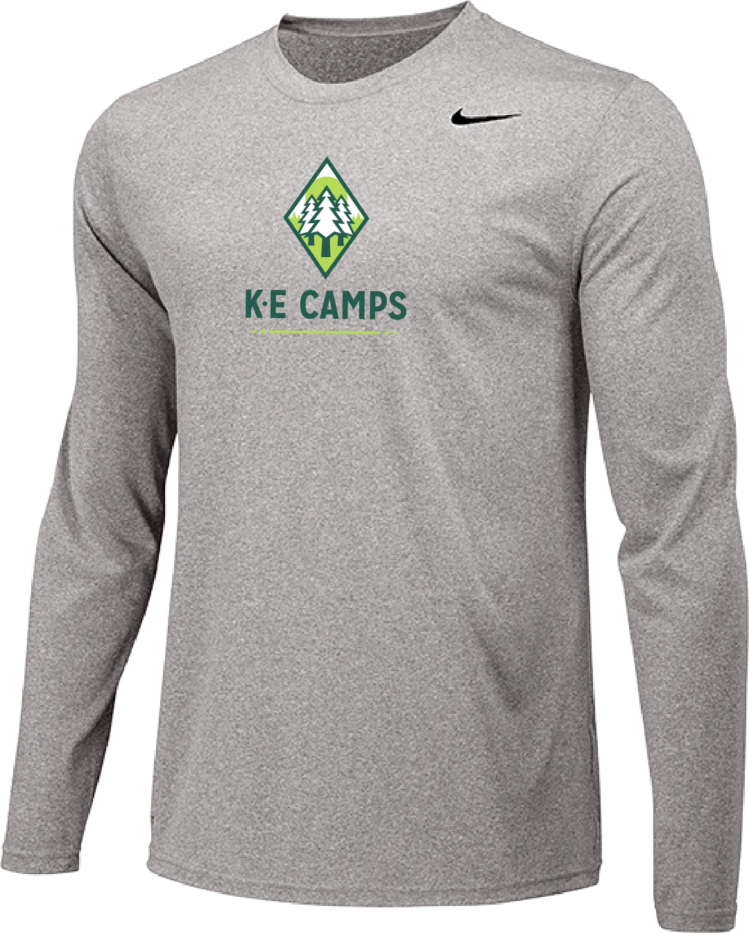 Nike KE Camps Long Sleeve Dri-Fit Tee - Heather Gray