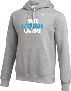 Nike Lacrosse Camps Club Fleece Pullover Hoodie - Heather Grey