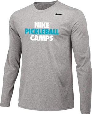 Nike Pickleball Camps Long Sleeve Dri-Fit Tee - Carbon Heather
