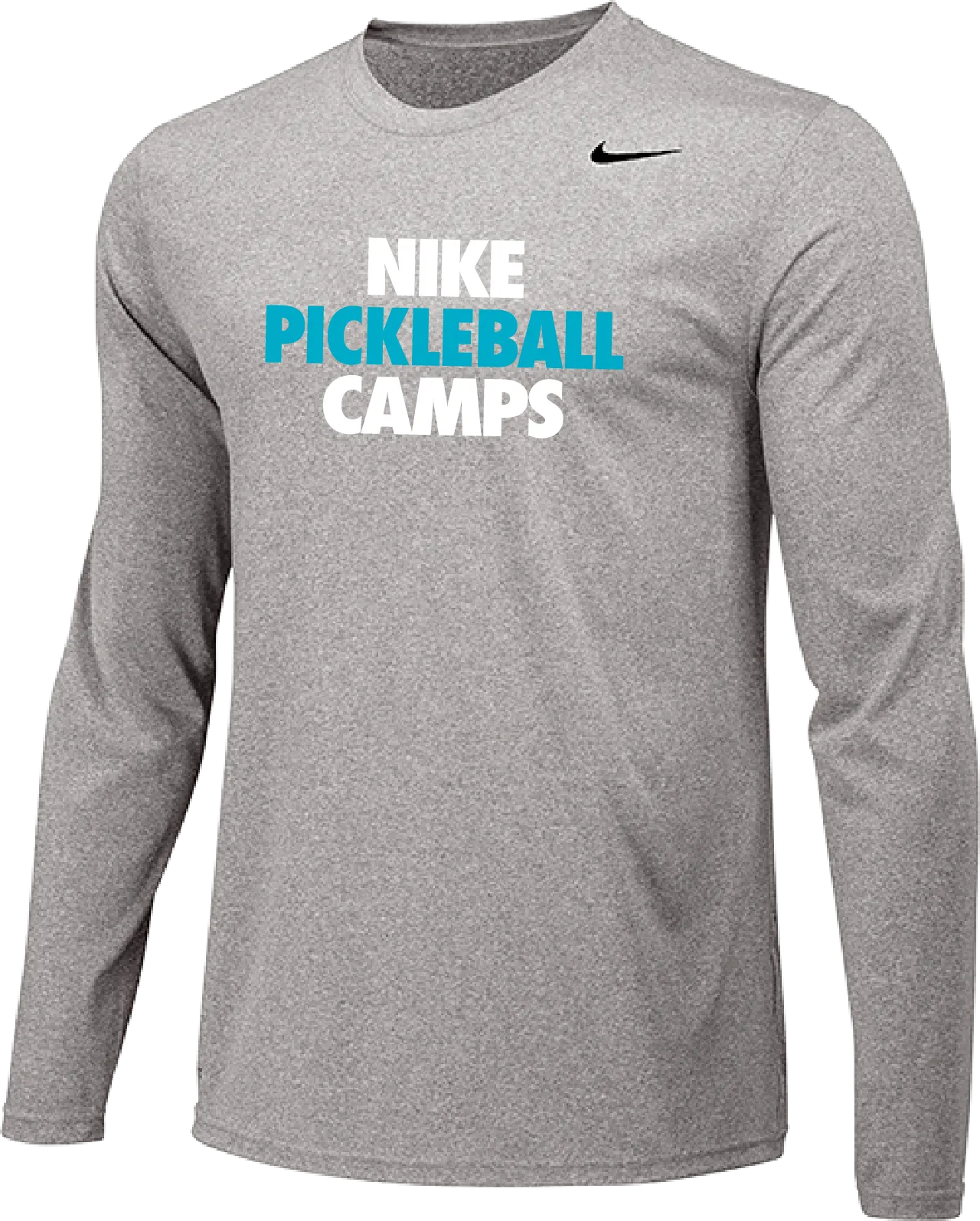 Nike Pickleball Camps Long Sleeve Dri-Fit Tee - Carbon Heather
