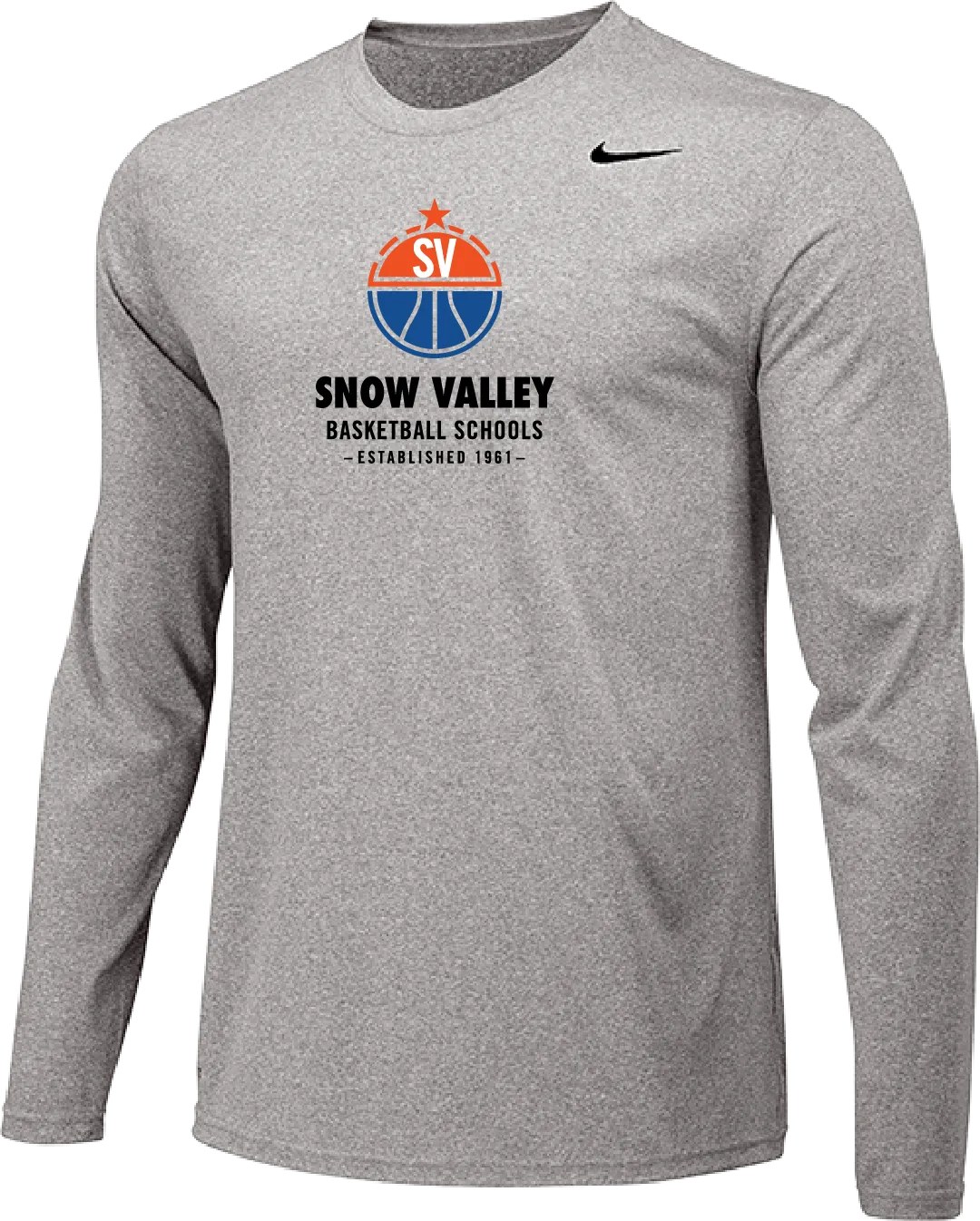 Nike Snow Valley Basketball Camps Shooter Shirt - Carbon Heather