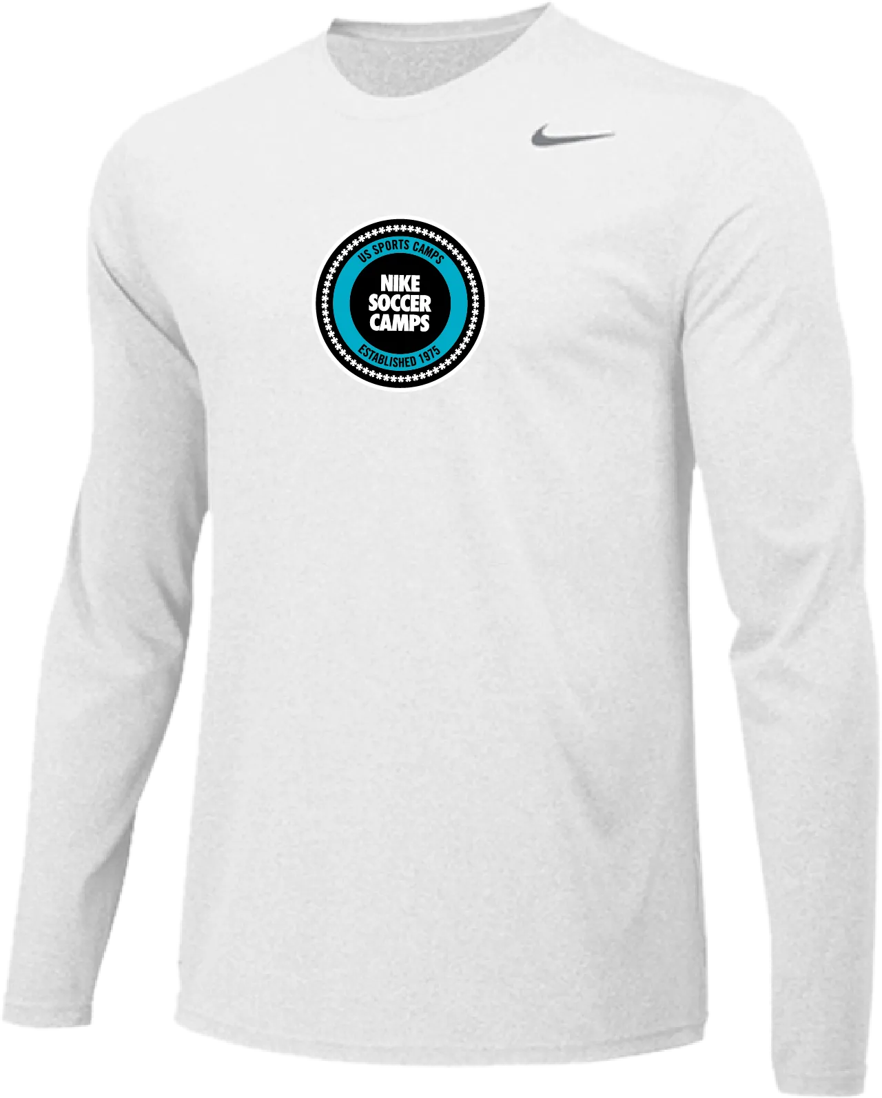 Nike Soccer Crest Long Sleeve Dri-Fit Tee - White