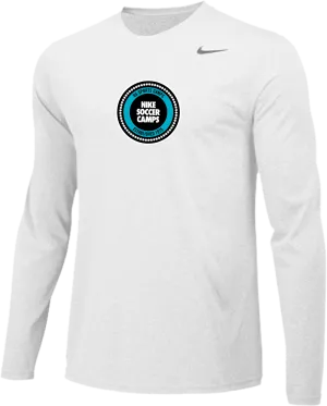 Nike Soccer Crest Long Sleeve Dri-Fit Tee - White