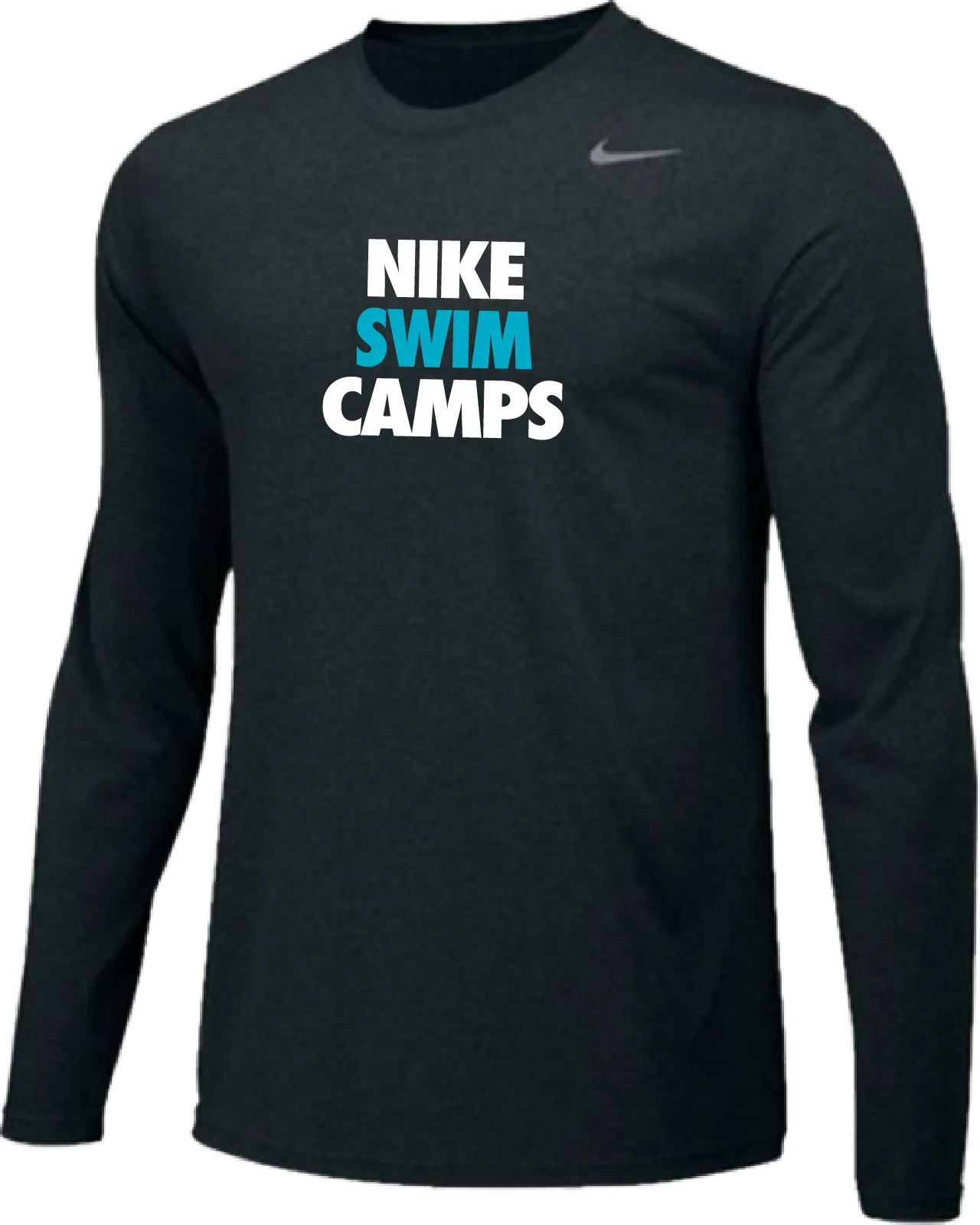 Nike Swim Camps Long Sleeve Dri-Fit Tee - Black