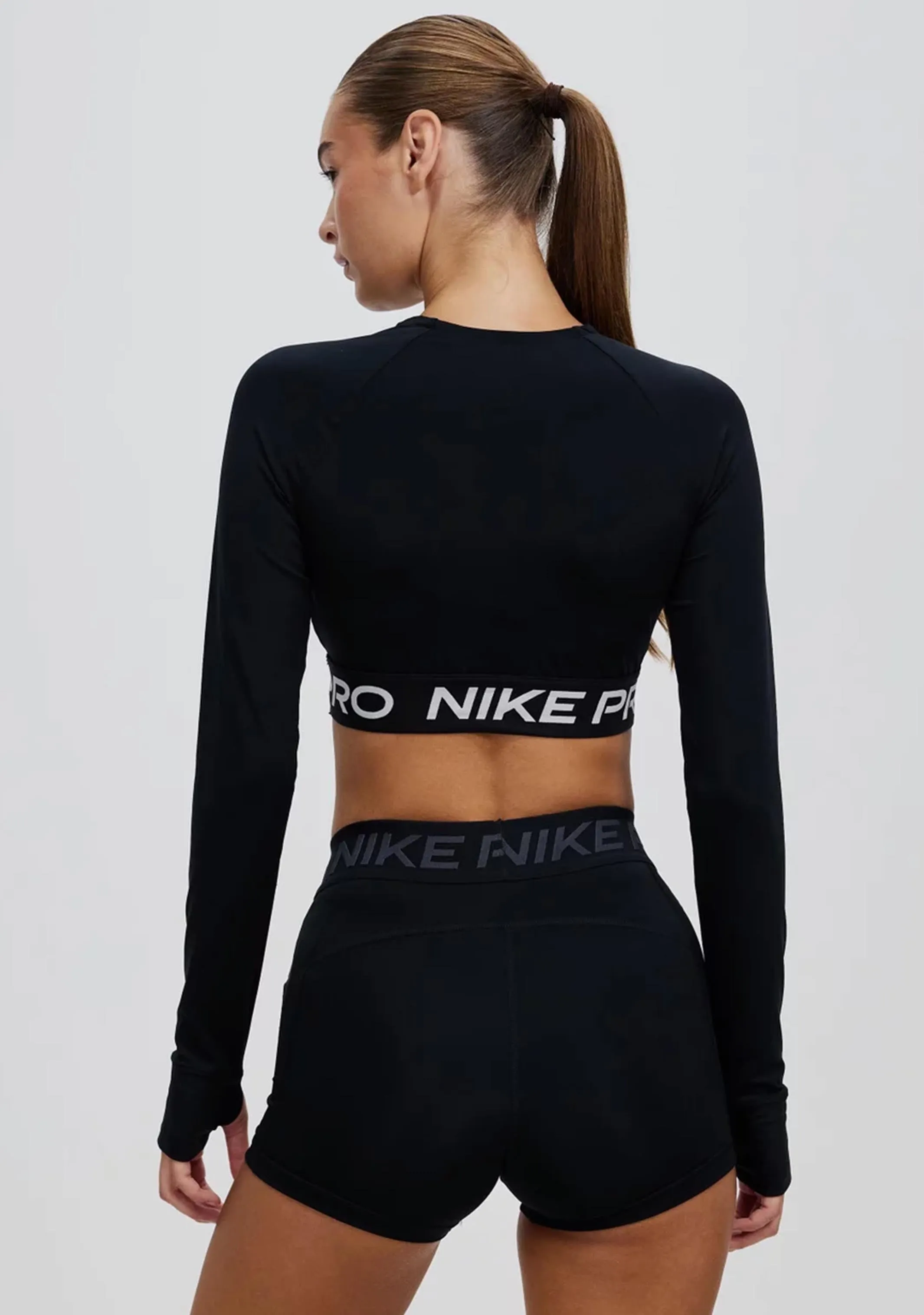 Nike Women's Pro Dri-Fit Cropped Long Sleeve Top