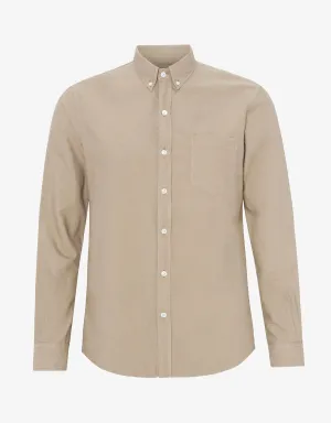 Organic Button Down Shirt - Oyster Grey