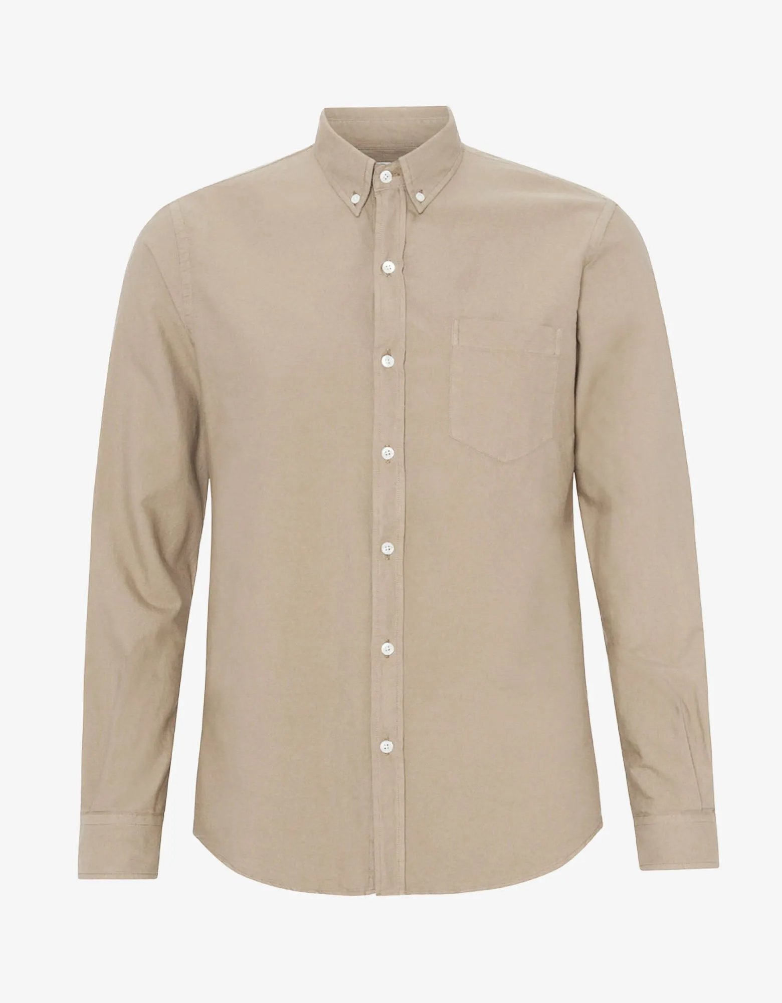 Organic Button Down Shirt - Oyster Grey