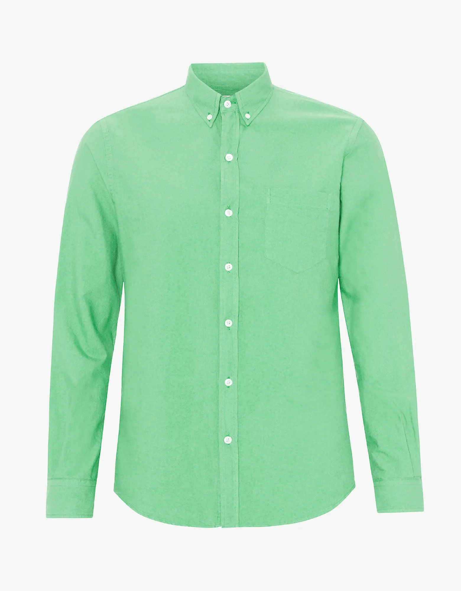 Organic Button Down Shirt - Spring Green