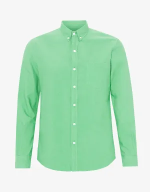 Organic Button Down Shirt - Spring Green