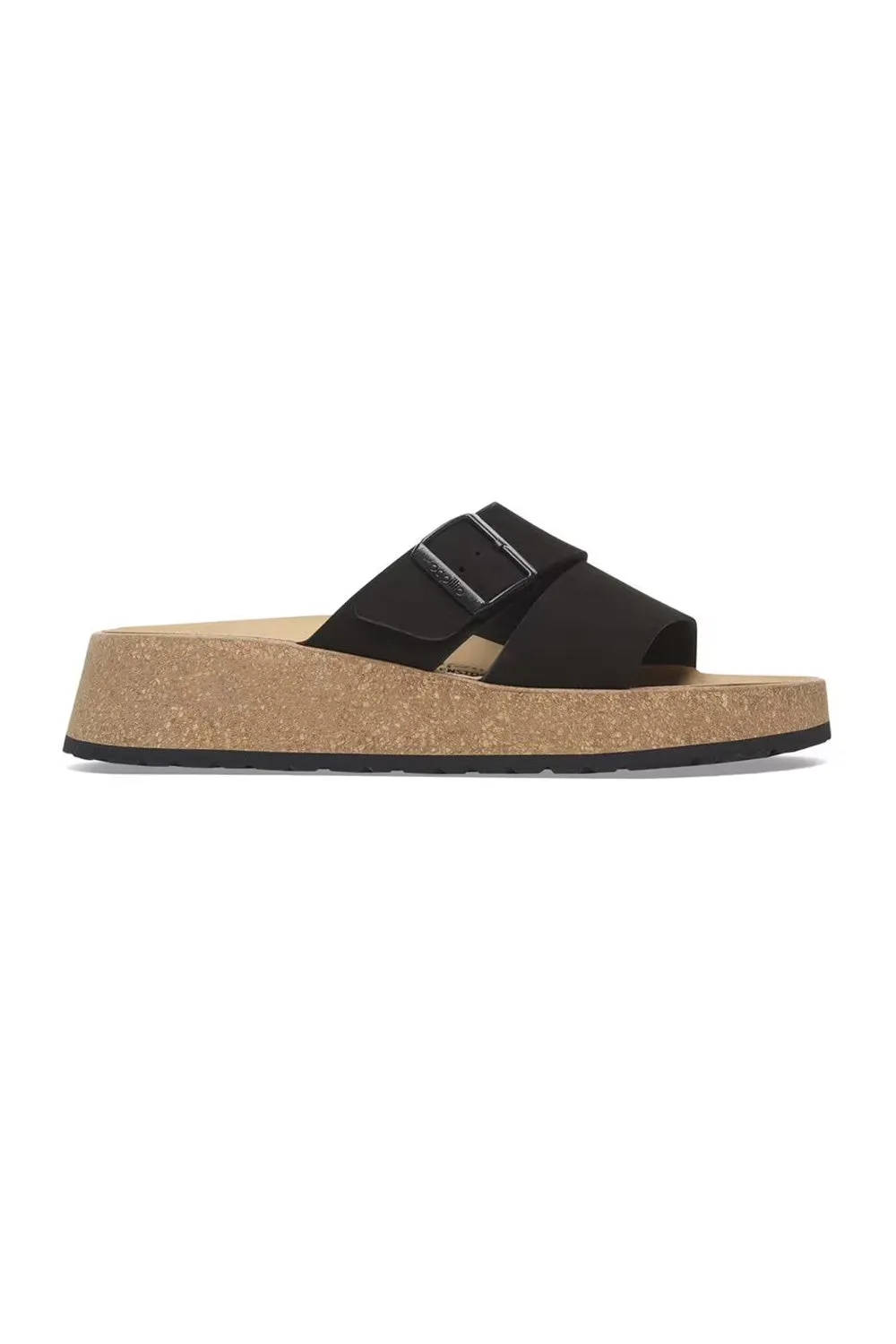 Papillio by Birkenstock Almina Nubuck Sandals for Women in Black | 1029100