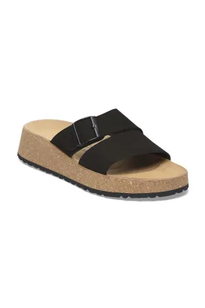 Papillio by Birkenstock Almina Nubuck Sandals for Women in Black | 1029100