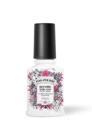 Poo~Pourri Vanilla Petals   Santal Toilet Spray 2oz