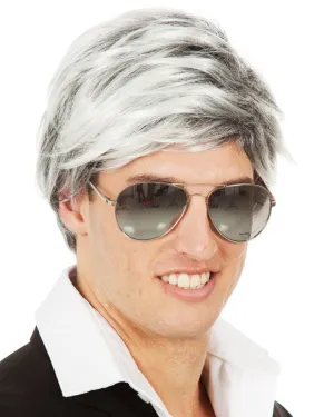Pop Star Short Grey Wig
