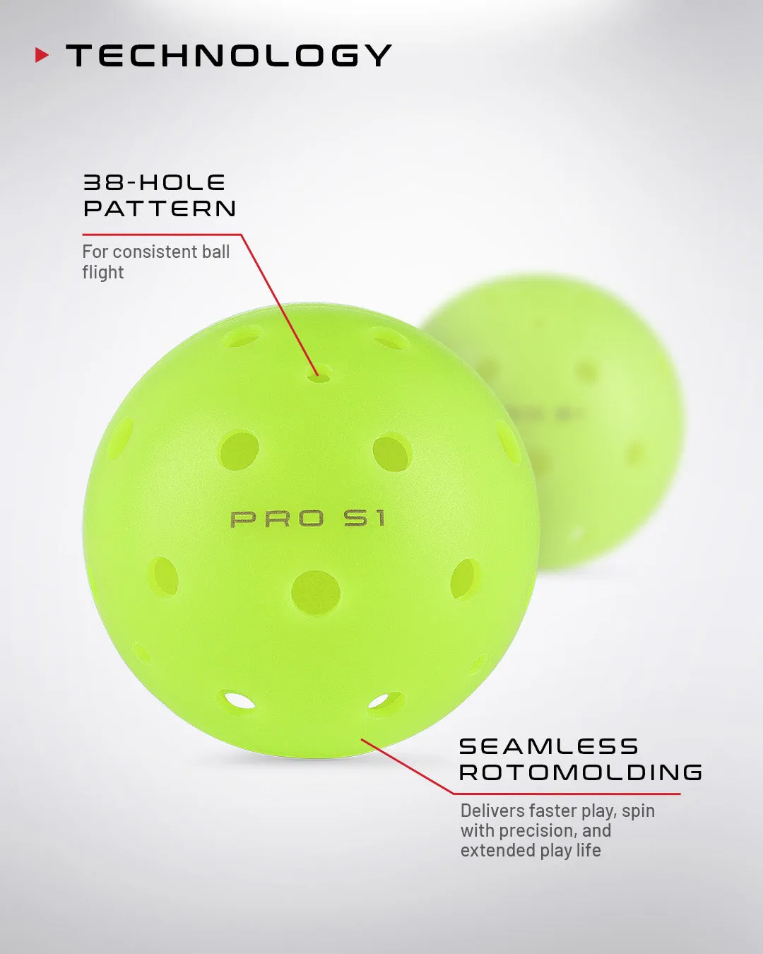 Pro S1 Pickleball - 12 Pack