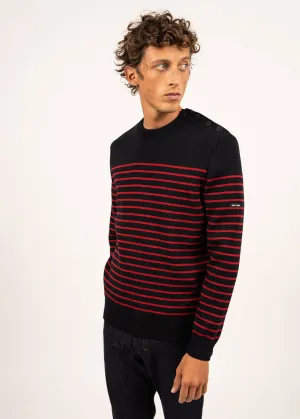 Pull marin ray Binic - coupe confort (NAVY/MEDOC)