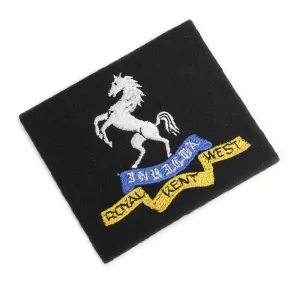ROYAL WEST KENT REGIMENT CLOTH BLAZER BADGE Silvermans
