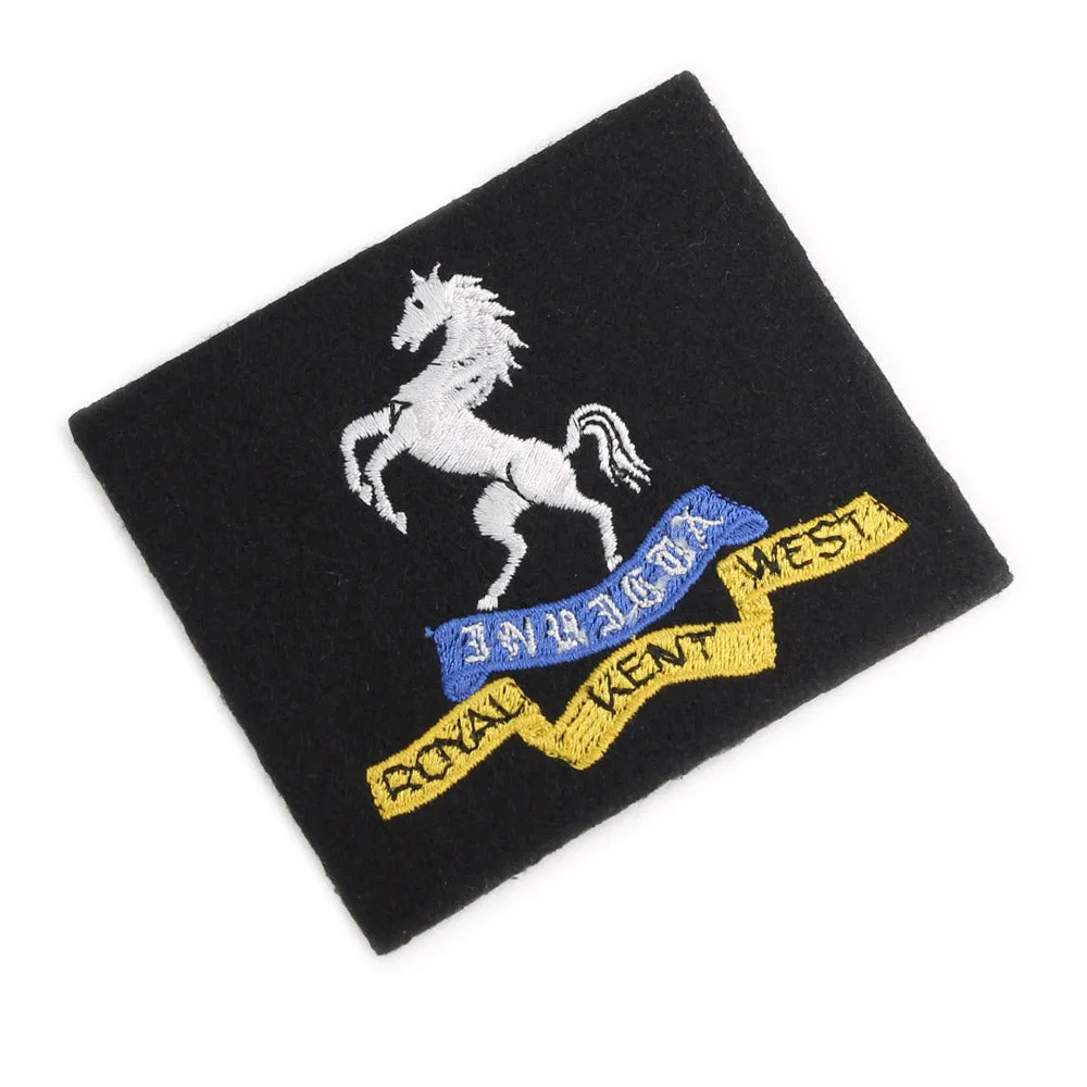 ROYAL WEST KENT REGIMENT CLOTH BLAZER BADGE Silvermans