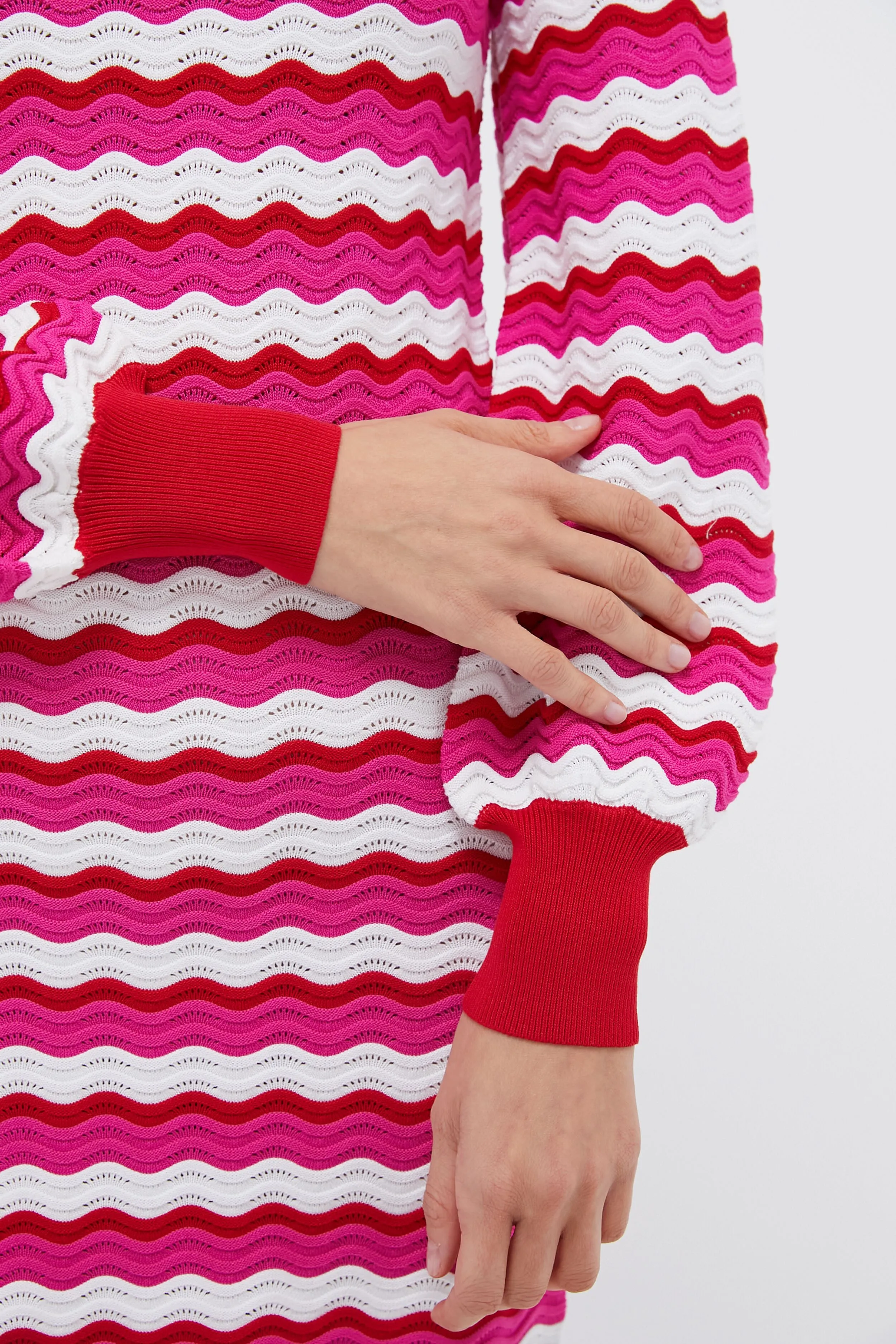 Ruby Wavy Stripe Callie Mini Dress