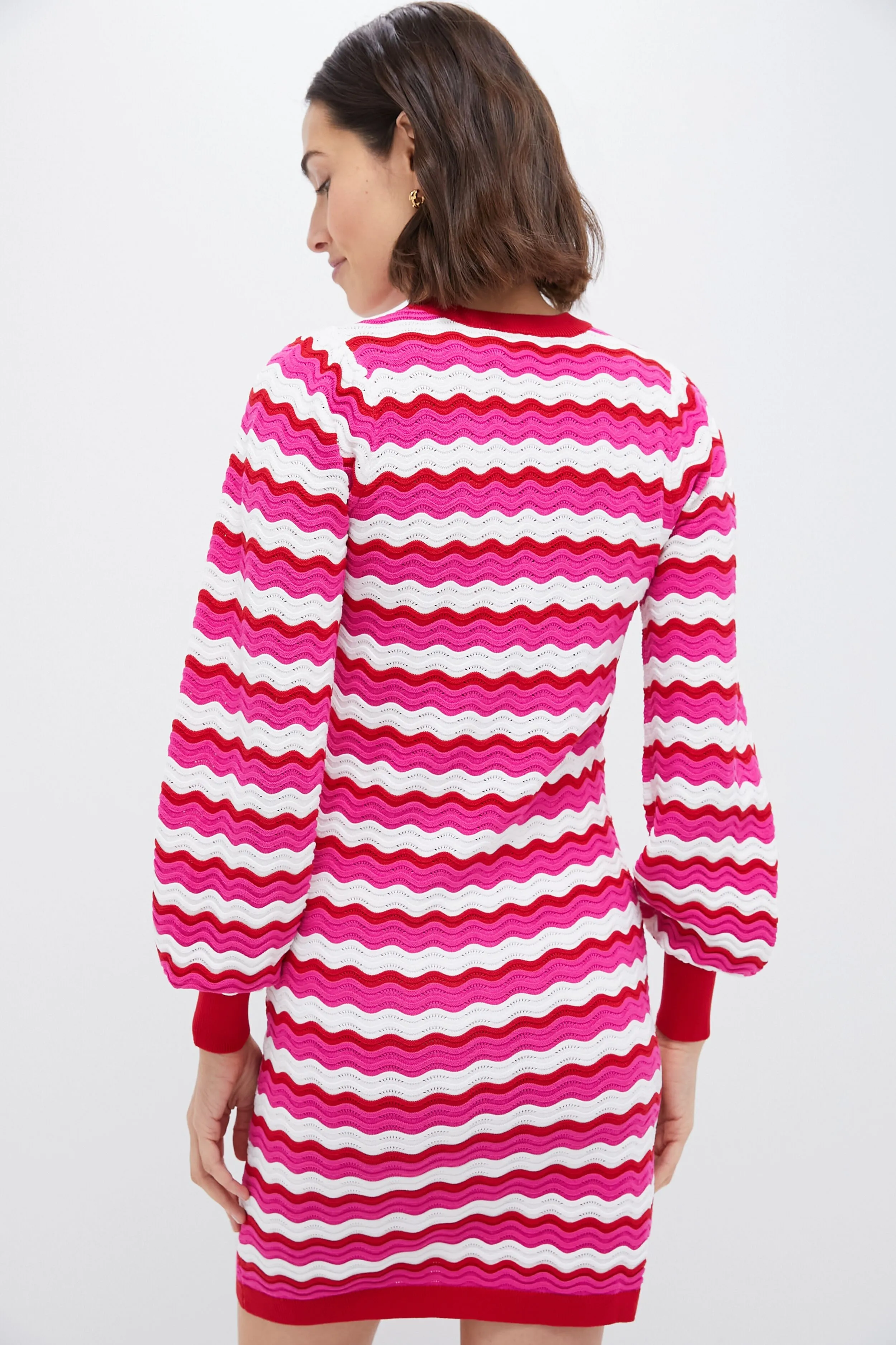 Ruby Wavy Stripe Callie Mini Dress