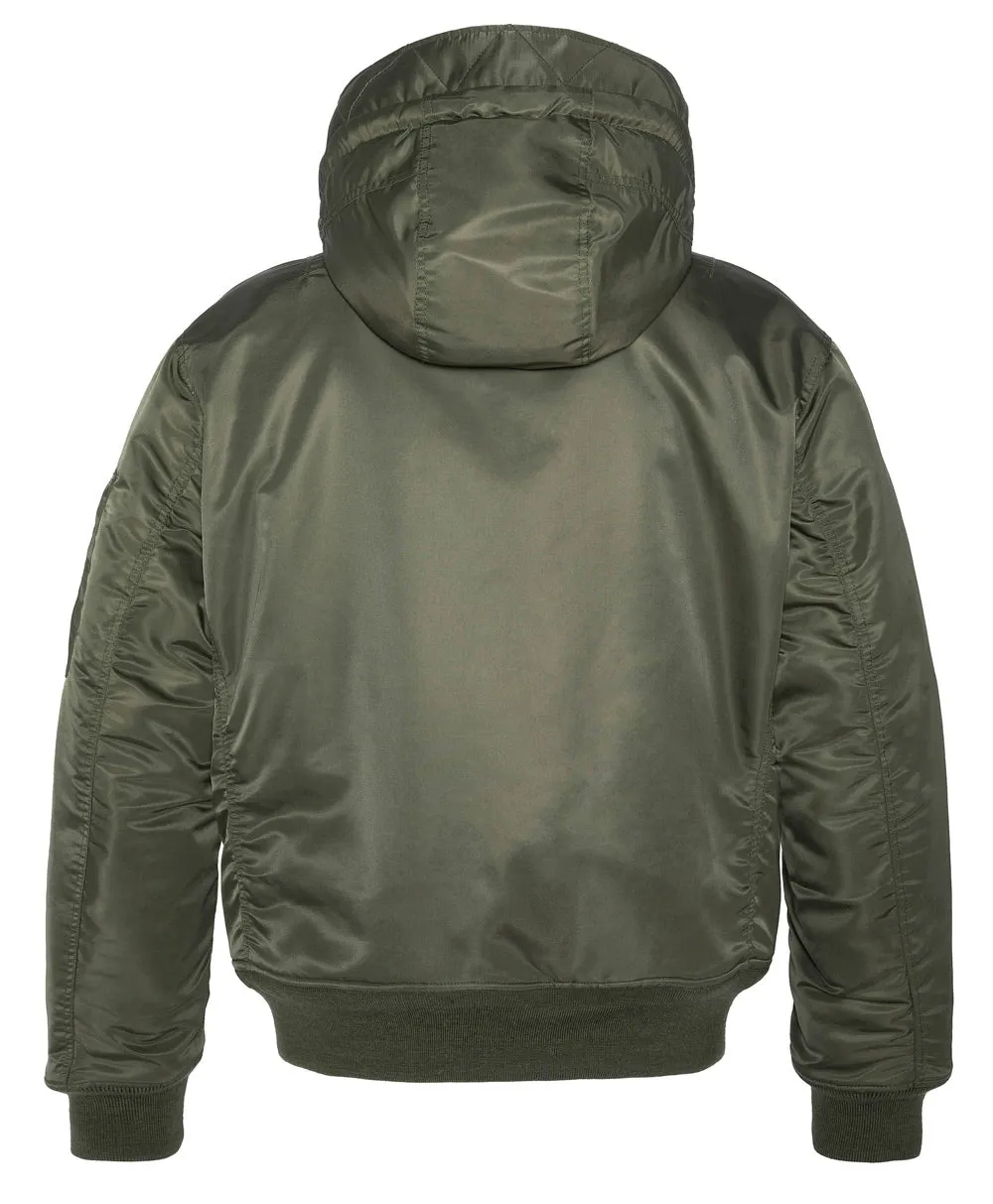 SCHOTT B19RS HOODED BOMBER JACKET Silvermans