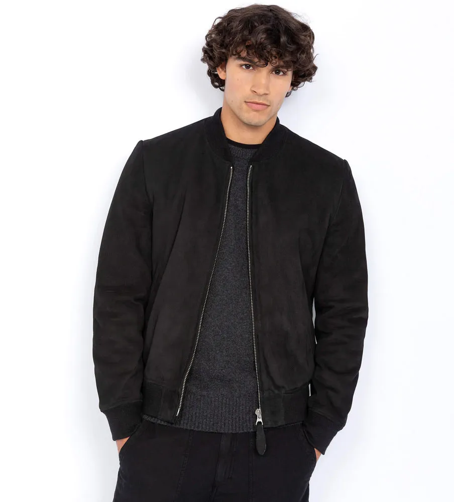 SCHOTT LC3017 SUEDE BOMBER JACKET Silvermans