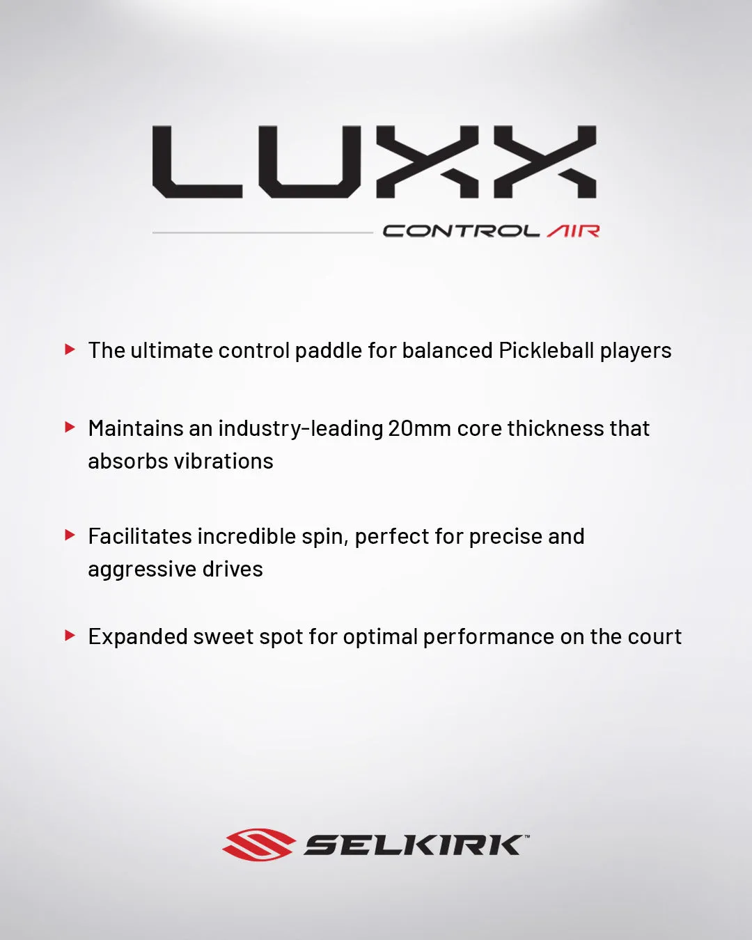 Selkirk Luxx Control Air - Invikta - Pickleball Paddle