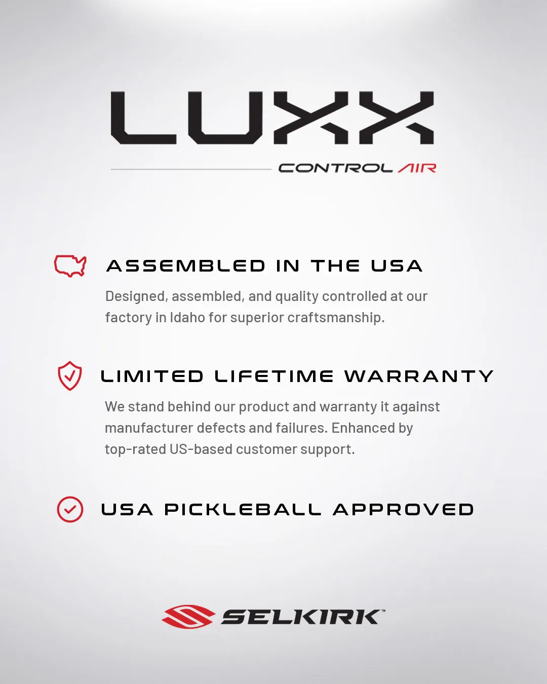 Selkirk Luxx Control Air - Invikta - Pickleball Paddle