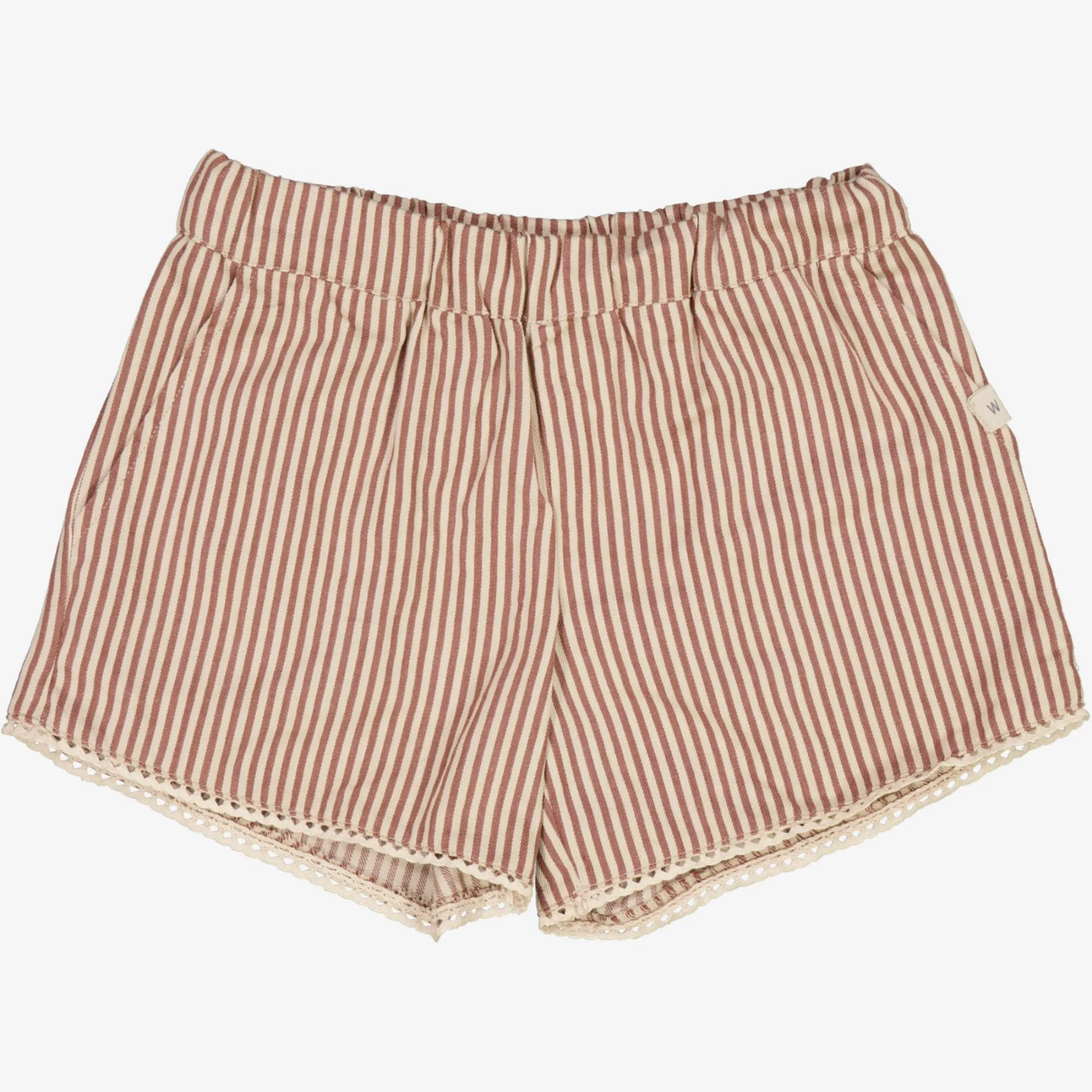 Shorts Edvia - vintage stripe Wheat