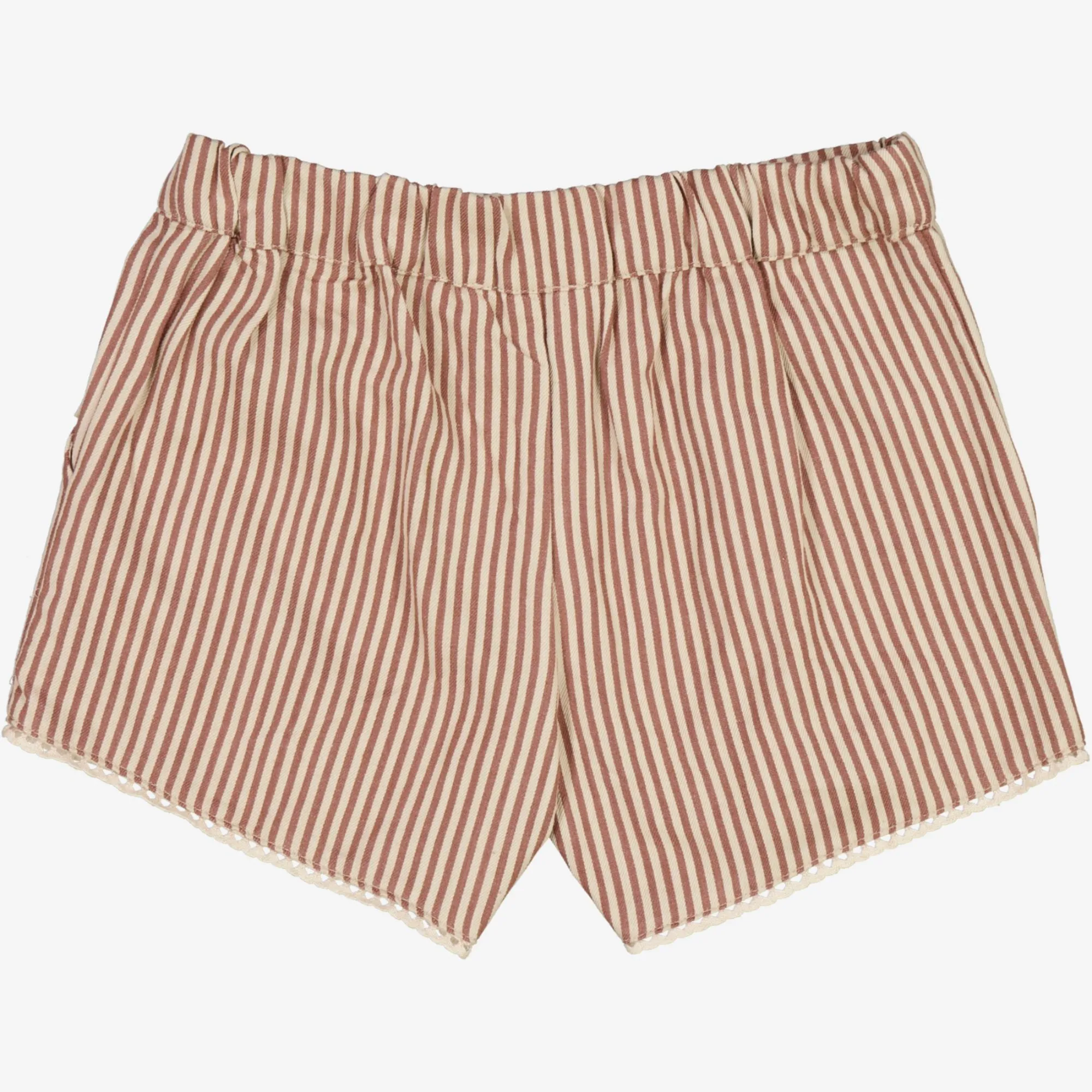 Shorts Edvia - vintage stripe Wheat