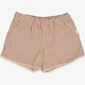 Shorts Edvia - vintage stripe Wheat