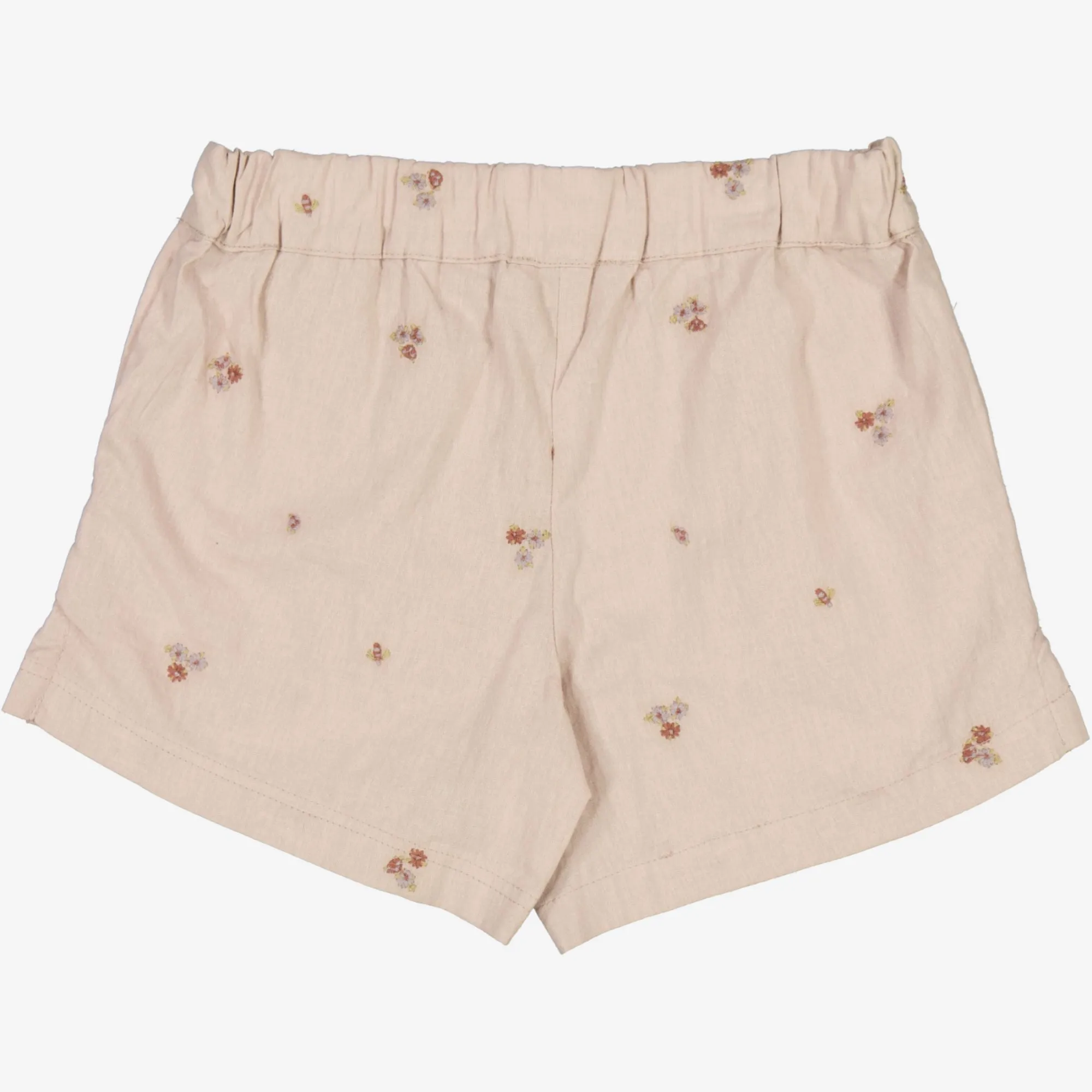 Shorts Eileen - embroidery flowers Wheat